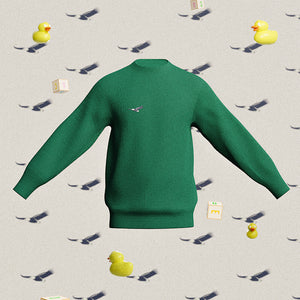 GREEN SWEATER KIDS EAGLE / HER GÅR DET GODT